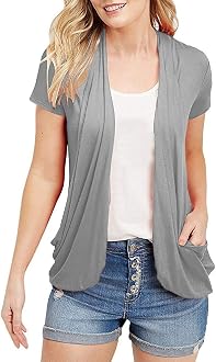 Women's Cardigans Short Sleeve Summer 