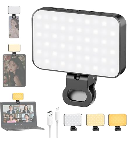 Amazon.co.jp: BIGSOFTI ポータブルLEDソフトセルフィーライト 携帯