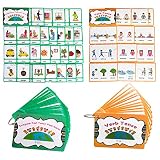 Richardy 不規則動詞/動詞時制 2つのテーマ 英語フラッシュカード キッズポケットカード 幼稚園 幼稚園教育玩具 幼稚園用品