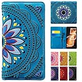 SO-41B Xperia Ace II 手帳型 ケース カバー SO-41Bケース SO-41Bカバー SO41B SO41Bケース SO41Bカバー エスニック 刺繍 ターコイズ