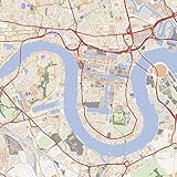 Hotdogger ロンドン MAP ポスター 大型 ［ A1 ］ London イギリス ヨーロッパ 世界地図 詳細都市地図 アートプリント インテリア 学習