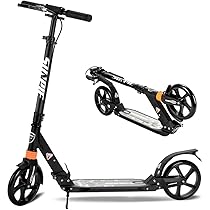 折りたたみキックスクーター 黒 100kg Amazon.co.jp: SFUN キックボード キックスクーター 20CMビッグ