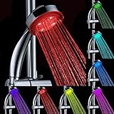 LEDシャワーヘッド　DLAND RC-9816シャワーヘッド　7色　徐々に色が変化します　浴室で使う