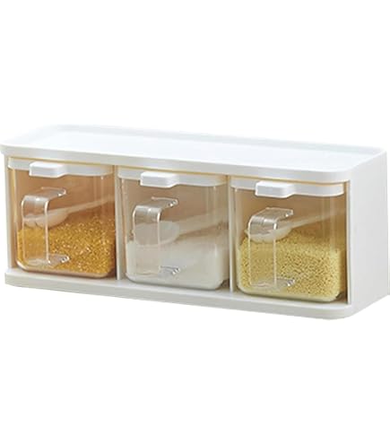 キッチンラック マグネット 調味料ラック 大小 2個セット ホワイト Amazon｜調味料容器、マグネット調味料収納ラック、調味料スタンド