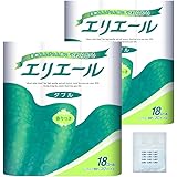 【2袋＋レジ袋】 エリエール トイレットペーパー 30m×18ロール ダブル パルプ100% リラックス感のある香り