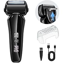 Amazon | シェーバー メンズ 電池式 【3連密着ブレード&120min