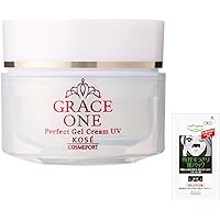 グレイスワン オールインワン 濃潤リペアジェル UV SPF50+ PA++++ 100g コラーゲン レチノール ビタミンC 配合 エイジングケア シミ 紫外線対策 + 鼻用角栓パック1枚おまけ付 KOSE