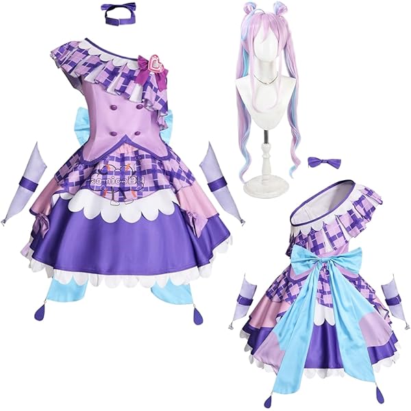 Amazon.co.jp: GGcosplay キミとアイドルプリキュア 紫雨こころ キュア