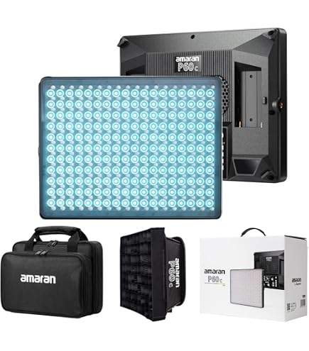 Amazon | Aputure Amaran P60x 60W 出力 バイカラー レンズ LED パネル