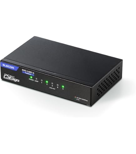 ELECOM EHB-SX2A08F 10ギガビット スイッチ 8ポート レイヤー2 10Gマルチギガ対応 Webスマートスイッチ - EHB-SX2A08F