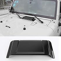 Savadi-Car Black T-Style Hood Bra Cover For Jeep Wrangler TJ 1997-2006 - Canvas