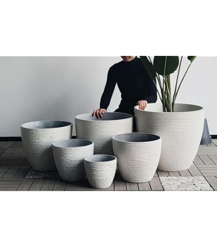 Amazon | GriMei 植木鉢 大型 特大 プランター 深型 厚い おしゃれ