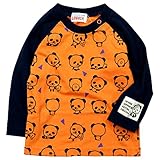 【秋冬春対応】 GARACH(ギャラッチ) 天竺総柄パンダ長袖Tシャツ 80cm /Nv NO.AH-1631408