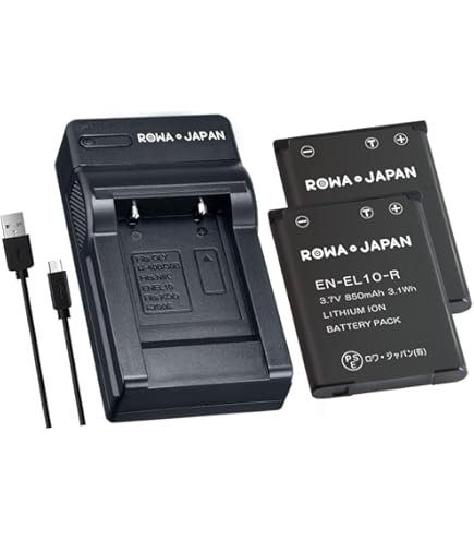 Amazon | 【 バッテリー 単品 】 Nikon EN-EL10 互換 バッテリー