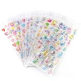 Copeflap 手帳 シール かわいい 12枚 セット 手帳シール デコシール キラキラ デコ ステッカー (パステルカラー)