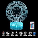 3D Led の錯覚のテーブルランプ7色は寝室の家の装飾のための夜ライトを変える結婚式の誕生日のクリスマスおよびバレンタインのギフト功妙で、ロマンチックな大気 (マジック・アレイ)