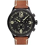 TISSOT(ティソ) 腕時計 メンズ TISSOT クロノ XL ブラック文字盤 レザーベルト T1166173605700 [正規輸入品]