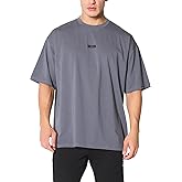 Evan Oversized Cotton Stretch Box Logo T-shirt