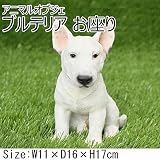 アニマルオブジェ ブルテリア 子犬 お座り QY-60