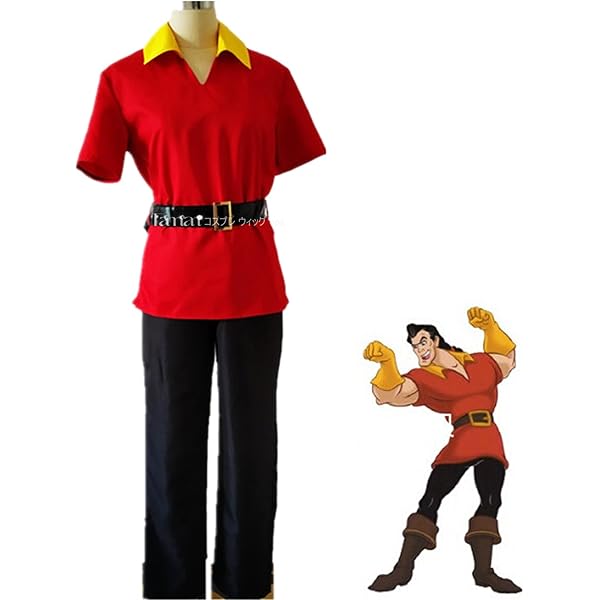 Amazon.co.jp: Gaston コスチューム 大人用 ディズニー公式