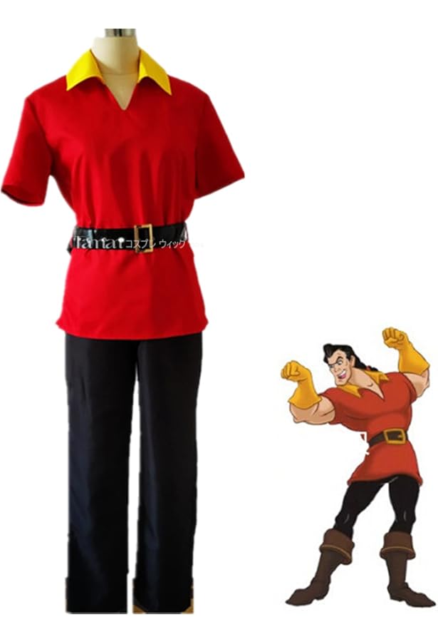 Amazon.co.jp: Gaston コスチューム 大人用 ディズニー公式