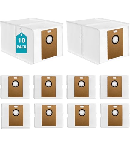 9 stuks) RV30 Max Plus reserveonderdelen compatibel met Tapo RV30 Max Plus/ RV20 Max Plus robotstofzuiger, 1 rolborstel, 2 zijborstels, 2 HEPA-filters, 2 stofzakken, 2 dweilkussens, accessoireset