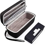 LotFancy ハードケース Bose SoundLink Mini/Mini 2 Bluetoothスピーカー用 ソフトシリコンカバー付き メッシュポケット付き アクセサリー用 ブラック