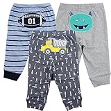 カーターズ Carter's ボディスーツ ロンパースにピッタリ ベビー ロング パンツ ボトムス 男の子 3点セット 004 (6months(61-67cm)) [並行輸入品]
