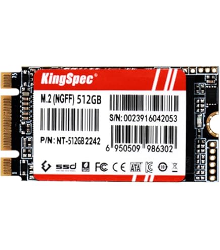 PCパーツ KingSpec NVMe  2242 SSD M.2 PCIe 512GB Amazon.com: KingSpec 512GB M.2 NVMe SSD, 2242 PCIe Gen3x2