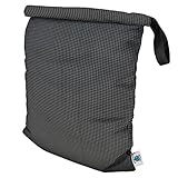 Planet Wise Roll Down Wet Diaper Bag, Gray Houndstooth, Large by Planet Wise