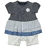 《初夏盛夏対応》(日本製) Pample Mousse(パンプルムース) 天竺仁丹玉&小花柄半袖カバーオール 80cm /NB NO.DP-72554