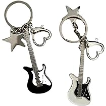 Guitar 音楽ギタートーンロックミュージックキーホルダーキーリング G2 Guitar 音楽ギタートーンロックミュージックキーホルダー