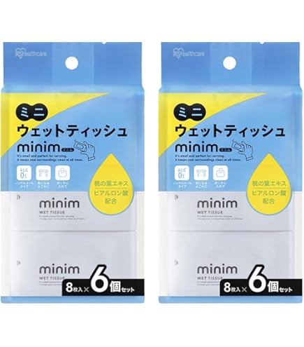 Amazon.co.jp: 携帯用 除菌 ミニ ウエットティッシュ 10枚入 12個 携帯