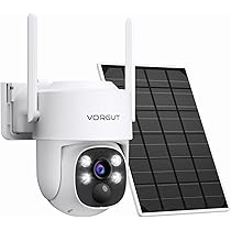 Amazon.co.jp: VORGUT 防犯カメラ 屋外 ソーラー 400万画素 ワイヤレス