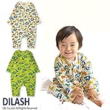 (ディラッシュ) DILASH 秋'15 動物柄長袖カバーオール 70 ライトグリーン