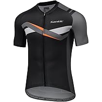 Santic サイクリングジャージ 上下 ブラック/レッド Amazon | [サンティック] メンズ サイクルジャージ 上下セット