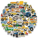 乗り物ステッカー 50枚セットショベルカー ステッカー防水 おしゃれ シール キッズDIYステッカー手帳スノーボード スーツケース ギター 車 自転車 水筒 スケートボード バイク ヘルメット パソコン 携帯ノートステッカー 誕生日 プレゼント ステッカー