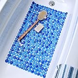 Pebble Bathtub &シャワーノンスリップマットバスインテリア(ブルー)