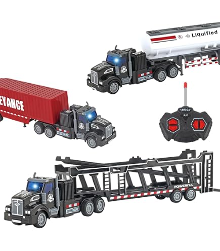 Amazon.co.jp: リモートコントロールカー トランスポータートラック 4