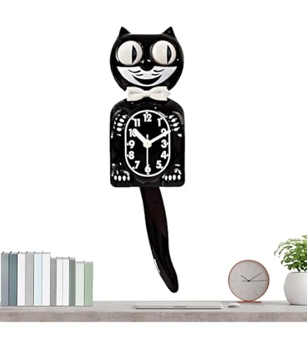 Amazon.co.jp: Kit Cat Clock キットキャットクロック (ブラック) BC1