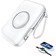 【超ポータブル・Apple Watchモバイルバッテリー】RORRY For Apple Watch充電5000mAh iPhone用ケーブル内蔵 iPhoneとiwatch同時充電 パススルー充電 コンパクト軽量 For iWatch 9/8/7/