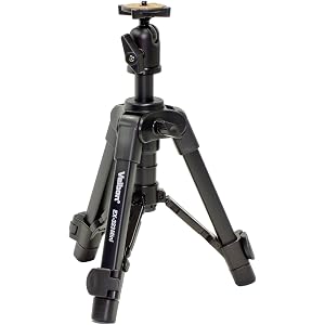 Velbon 卓上三脚 EX-323mini 2段 レバーロック 全高41.2cm 最低高18.2cm 脚径17mm 小…
