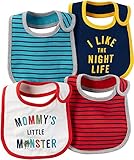 Carter's Baby Boys' 4-Pack Multi Striped Bibs One Size [並行輸入品]