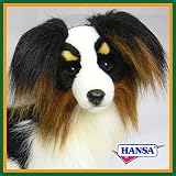 HANSA ハンサ ぬいぐるみ 3994 パピヨン53 DOG PAPILLON BLACK