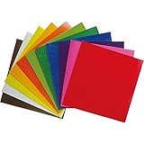 マキュリアス mercurius 折り紙 透かし折り紙 ペーパー アート 16×16cm 11色 トランスパレント 11色 99枚セット