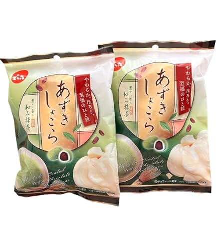 Amazon.co.jp: でん六 あずき甘納豆抹茶チョコ 70g×12袋 : 食品・飲料