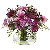 Home Indoor Decorative Tabletop Large Mixed Daisy Arrangement Pink