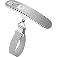 QUMOX High Precision Digital Travel Scale for Suitcase Luggage Weight 110lb 50KG Capacity, Heavy Duty Hanging, Silver