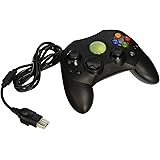 Old Skool Xbox Controller S-Type Wired Game Pad - Black