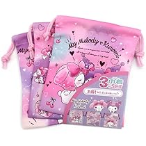 Amazon.co.jp: サロンジェ マイメロディ&クロミ 04351-02 巾着3Pセット 